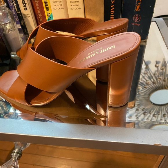 Brown saint laurent heels 39 1/2 - Picture 2 of 7